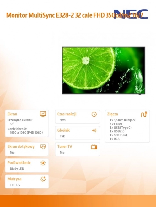 Multisync E328-2 32 FHD monitor