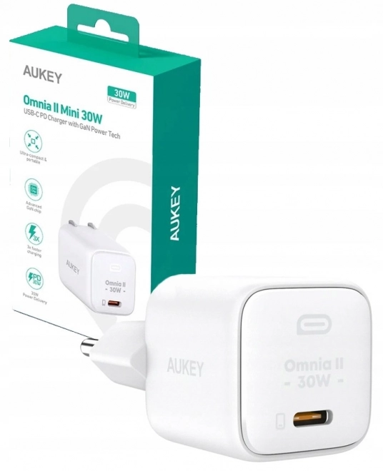 Omnia II Mini gyors USB-C hálózati töltő PowerDelivery 30W