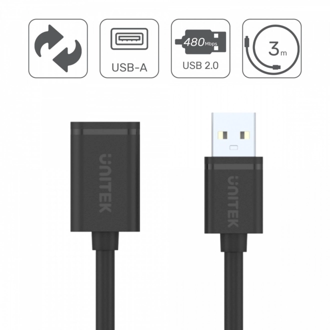 Usb hosszabbító 2.0 0,5m