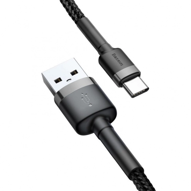 Baseus Cafule USB-C kábel 3A 0,5 m szürke-fekete