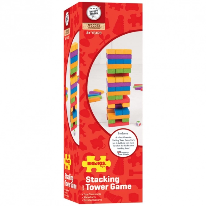 Színes Jenga Bigjigs Toys