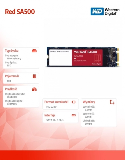 Gyors és Megbízható WD Red SA500 NAS SSD Meghajtó