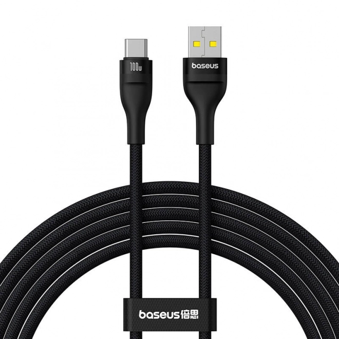 Baseus gyors töltő és adatkábel Flash 2 USB-C 100W, 2m