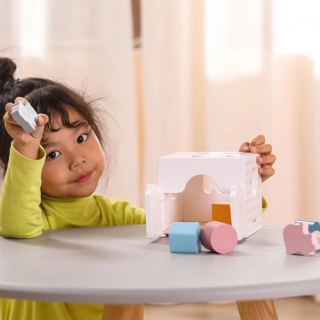 Polarb montessori oktatási formaválogató csörgő kockák