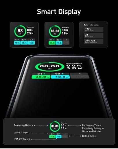 Anker Prime 20000 mAh teljesítménybank