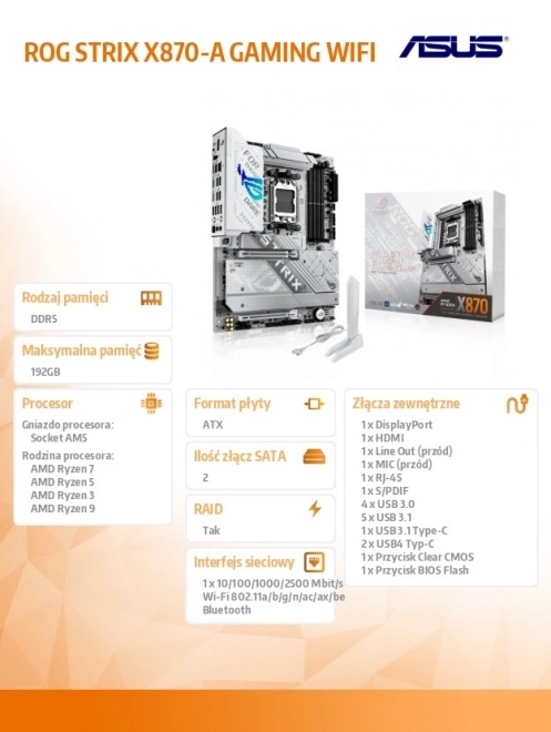 Rog Strix Gaming Wifi alaplap AM5