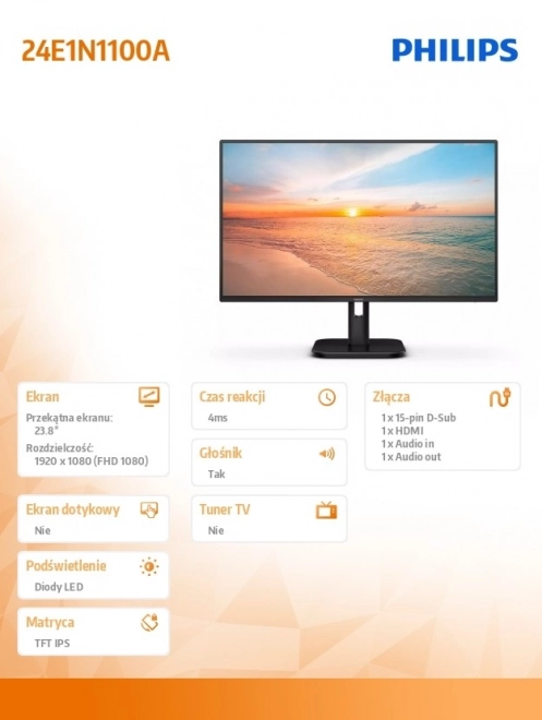 IPS Monitor 23.8 hüvelykes 100Hz HDMI-vel