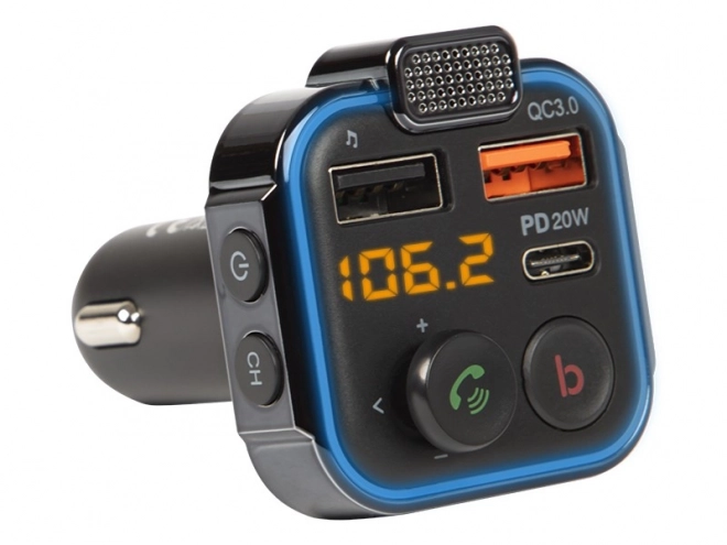 Bluetooth autós FM transmitter és gyors töltő