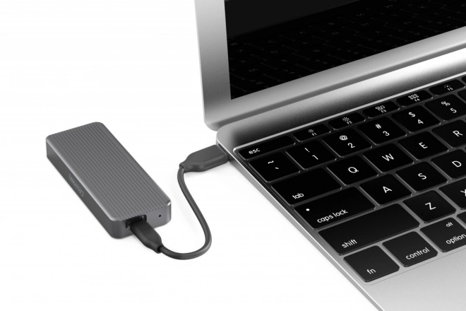 Alumínium toolless USB 3.2 Type-C SSD M.2 NVMe ház