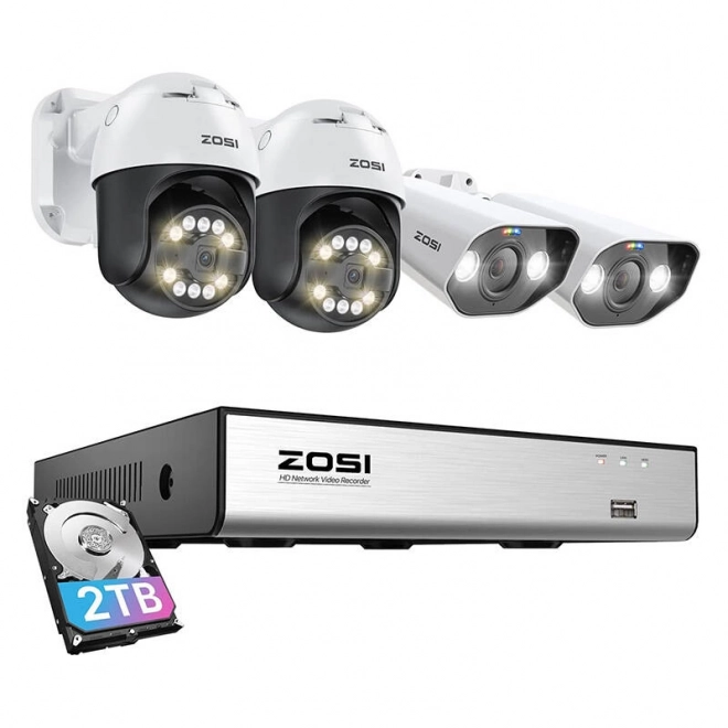 Zosi 5MP és 8MP WiFi kamerák + NVR rendszer