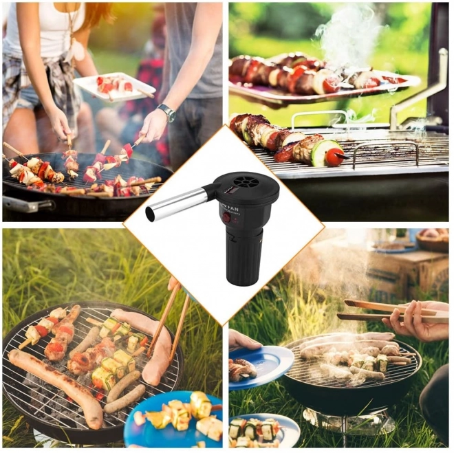 Elektromos légfúvó grillhez és kandallóhoz