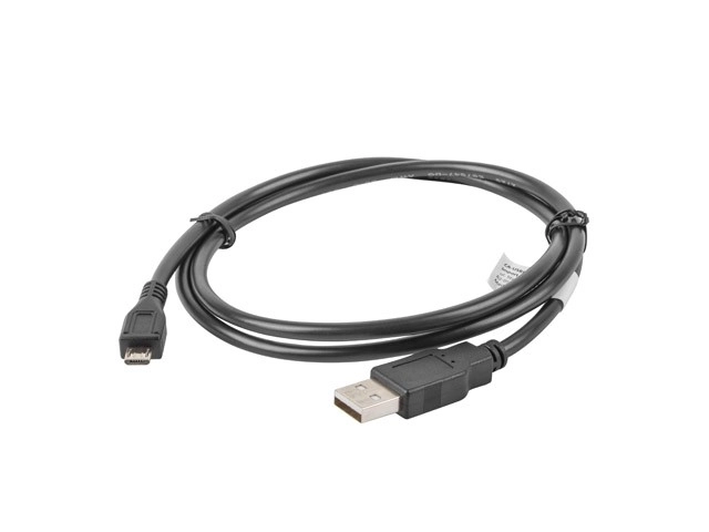 Fekete USB 2.0 micro kábel 1M