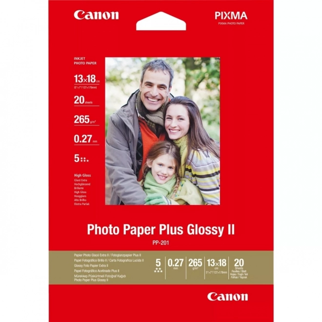 Canon Photo Paper Plus Fényes Fotópapír 13x18