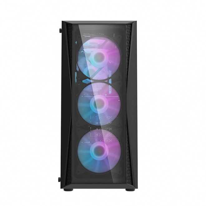 Darkflash számítógépház RGB világítással és ventilátorokkal