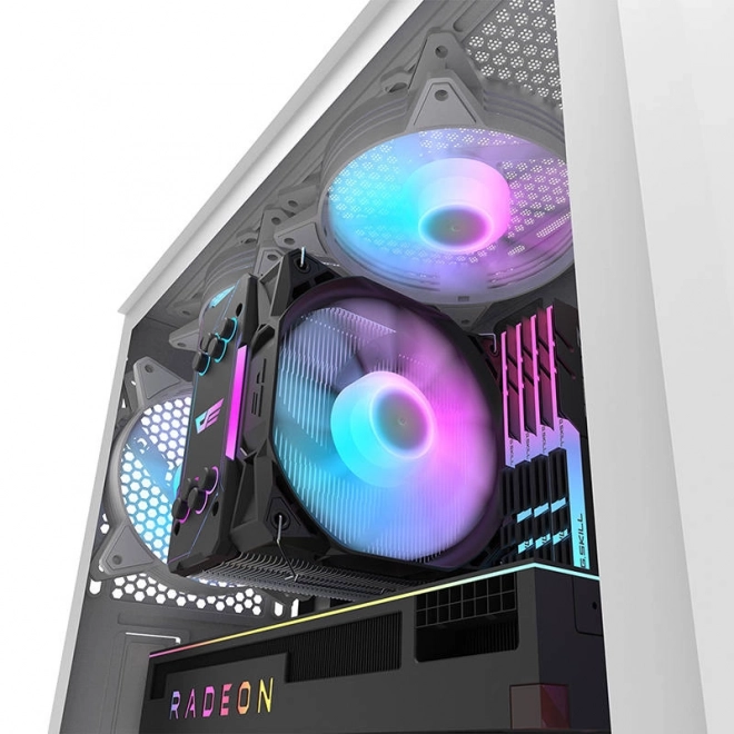 Darkflash számítógépház RGB világítással és ventilátorokkal