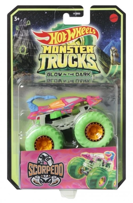 Hot Wheels szörnyteherautók világító a sötétben