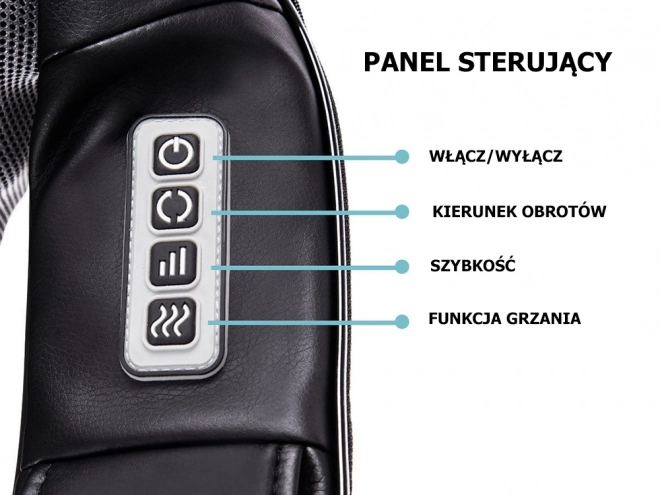 Shiatsu 3D elektromos nyak-, hát- és testmasszírozó