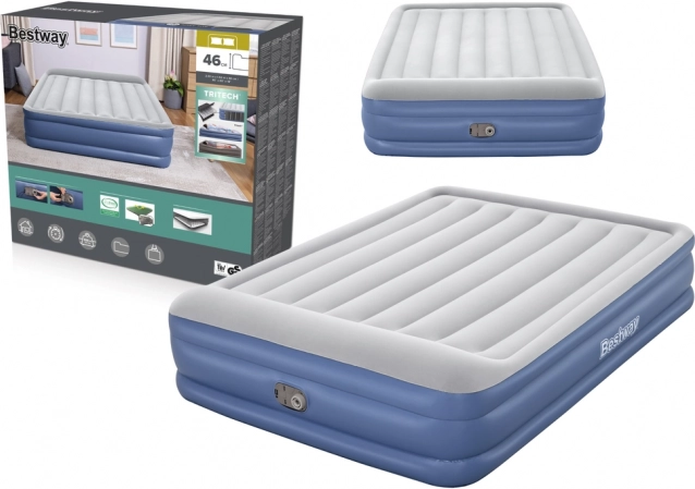 Felfújható matrac 203 × 152 × 46 cm BESTWAY beépített pumpával