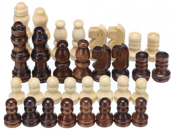 Nagy fa 3 az 1-ben sakk, dáma és backgammon készlet