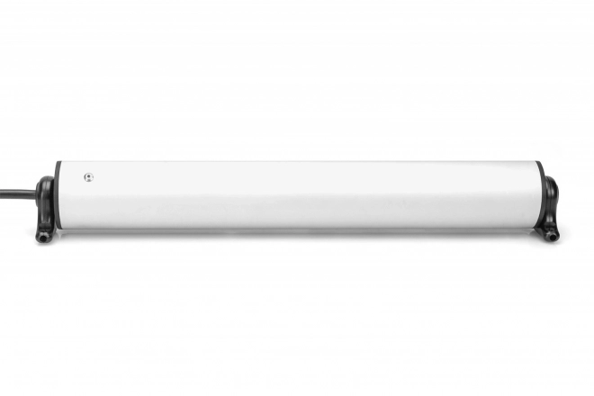 Irodai elosztó 6 aljzattal, 2 USB-A és 1 USB-C, forgatható, alumínium test, asztali rögzítéssel