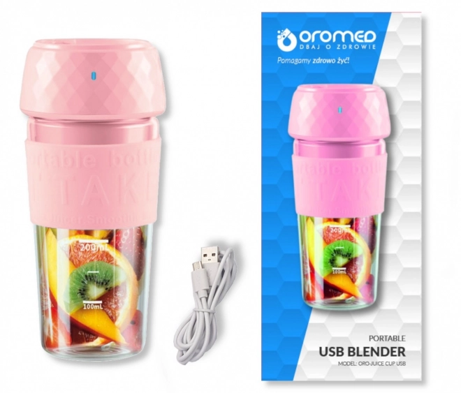 Kézi turmixgép ORO-JUICER CUP rózsaszín