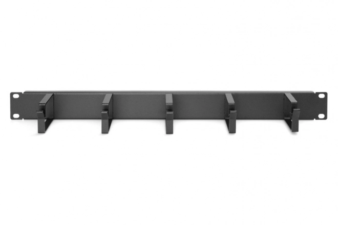 Kábelszervező horizontális RING 19" 1U fekete