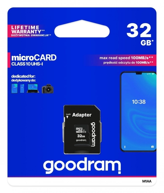 Goodram mikroSD 32GB memóriakártya