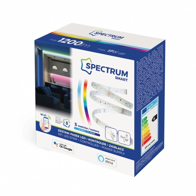 Intelligens Wi-Fi LED szalag 5m Spectrum Smart