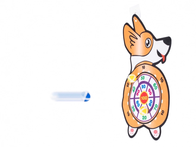 Gyerekjáték Corgi céltábla száraz labdákkal