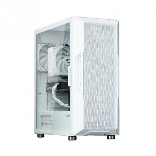 Fehér ARGB Mid Tower ATX ház