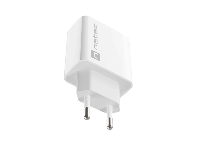 Natec Ribera fehér USB-A töltő