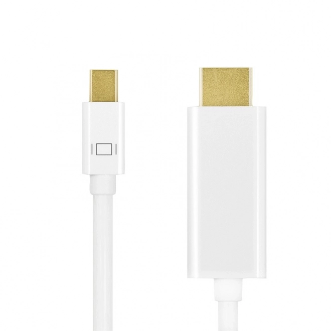 Mini DisplayPort - HDMI kábel, 4K, 2m, Fehér