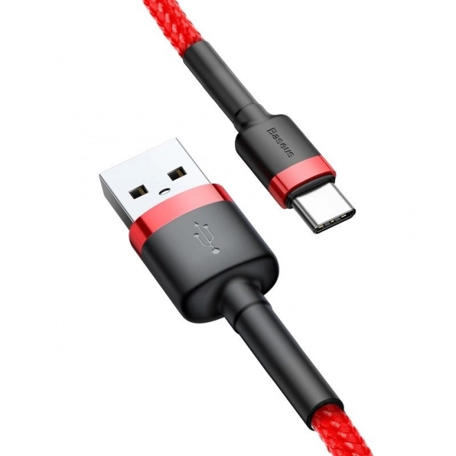 Baseus Cafule USB-C kábel 1m piros