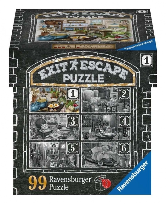 Ravensburger Szabadulószoba puzzle Kísérteties Kastély 2: A Nappaliban