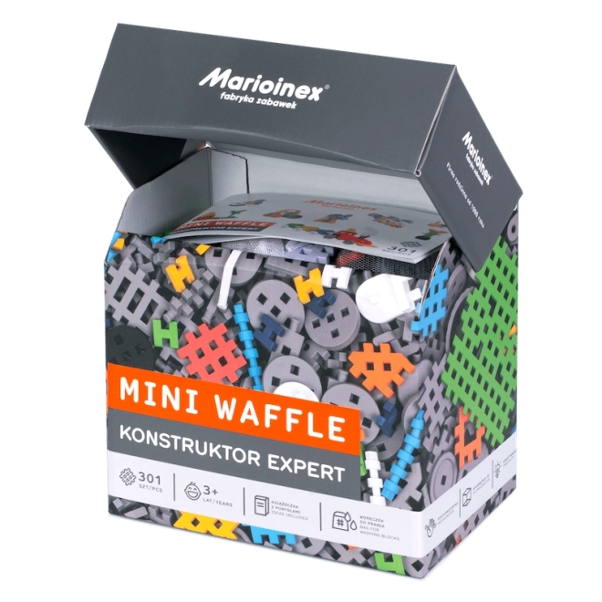 Mini waffle építőkocka készlet 301 darab