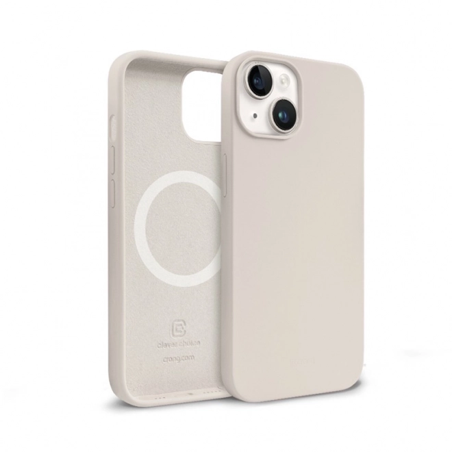 Crong mágneses védelem iPhone 14 / iPhone 13 telefonra bézs