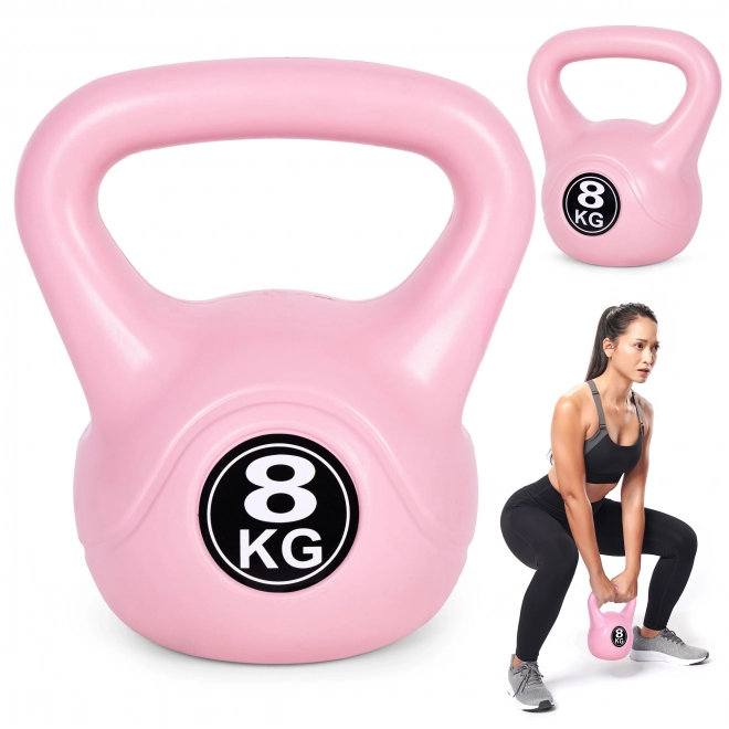 Kettlebell pro edzés 8 kg rózsaszín ModernHome