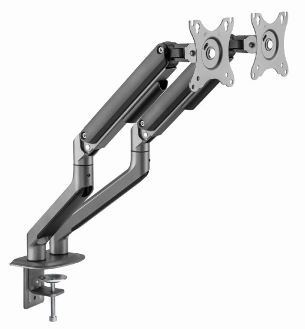Dupla monitor tartó kar 17-32 colig 9 kg szürke