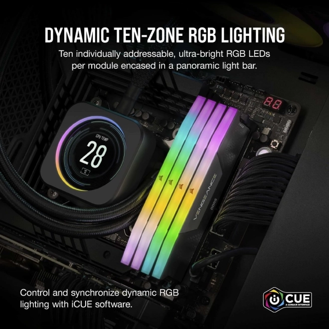 Vengeance RGB DDR5 64GB memória