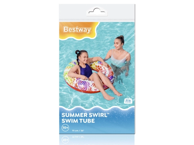 Színes felfújható úszógumi 91cm - Bestway – piros