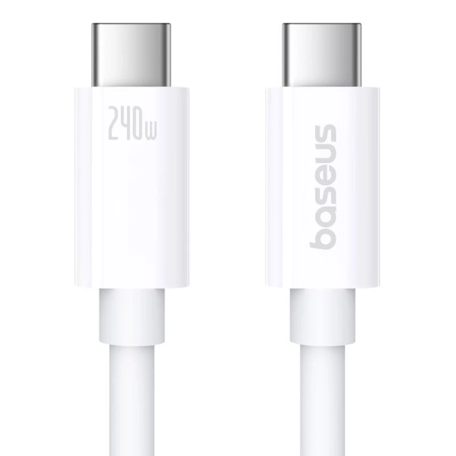 Hálózati töltő Baseus Superior 2 240W USB-C kábel fehér