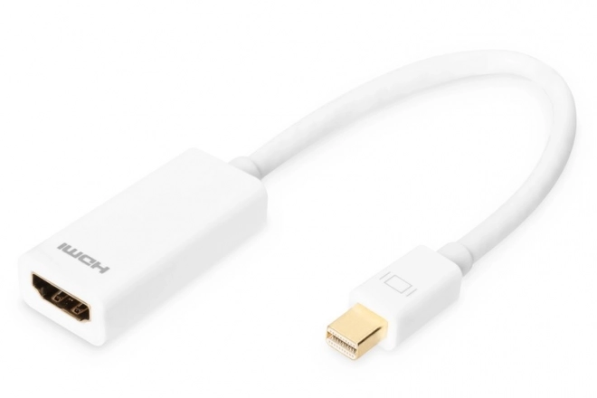 Fehér mini DisplayPort - HDMI adapter kábel