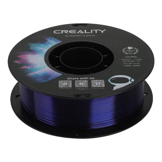 Creality átlátszó kék PETG filament