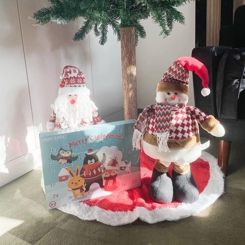 Teleszkópos karácsonyi hóember 105 cm
