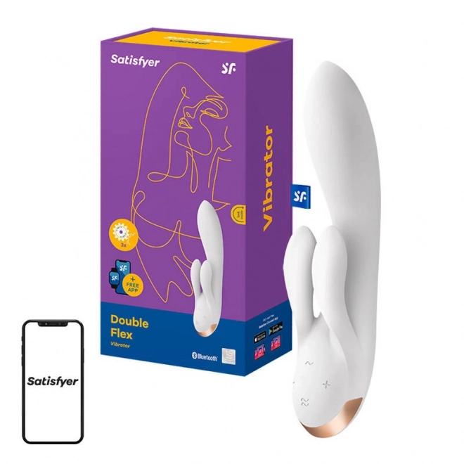 Satisfyer vibrátor dupla élvezet fehér színben