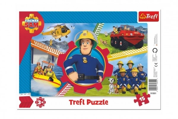 TREFL Sam a tűzoltó puzzle 15 darabos