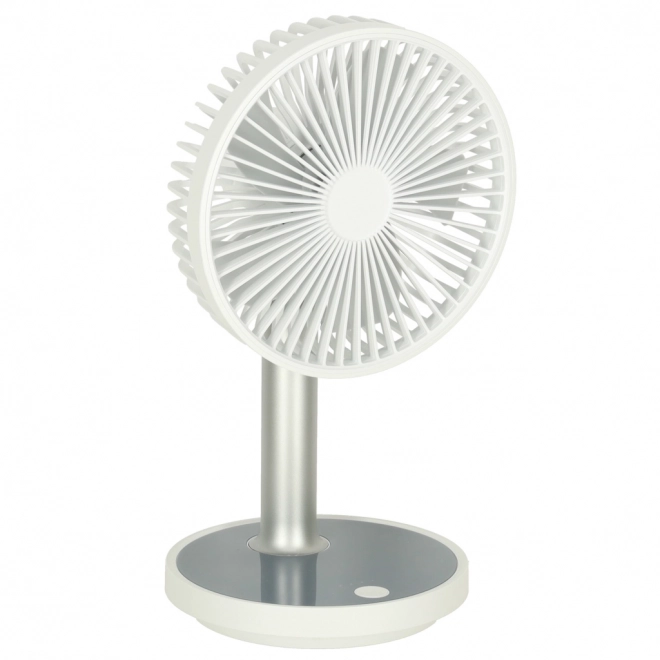 Fehér vezeték nélküli asztali ventilátor 30 cm