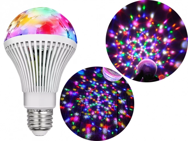 Forgó LED diszkógömb izzó