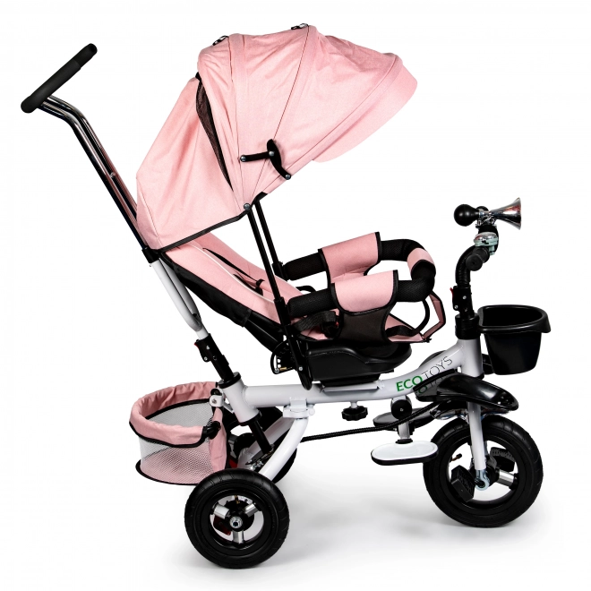 360°-os forgó háromkerekű Pink Delux tetővel