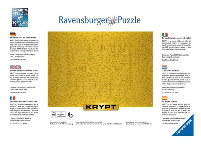 Ravensburger Krypt arany puzzle 631 darabos